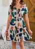Now In Stock! Fashionable Boho Belted A Line Dress